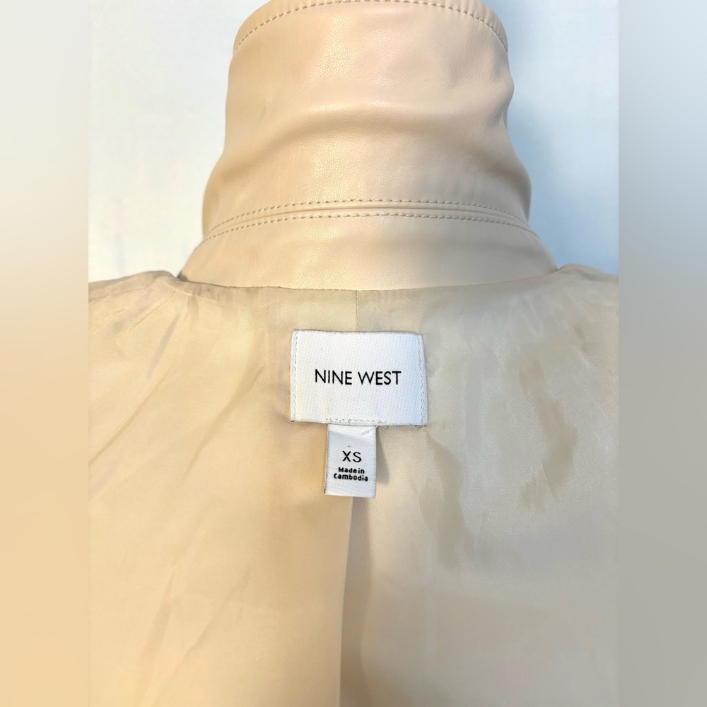 Nine West Faux Leather Moto Jacket - Picture 12 of 12